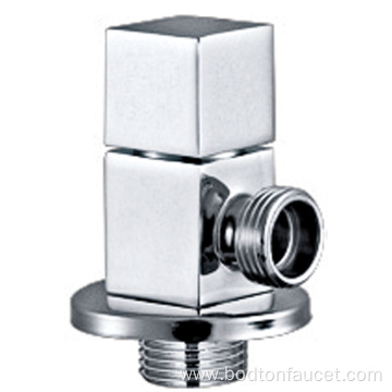 Single lever faucet angle valve with bubbler